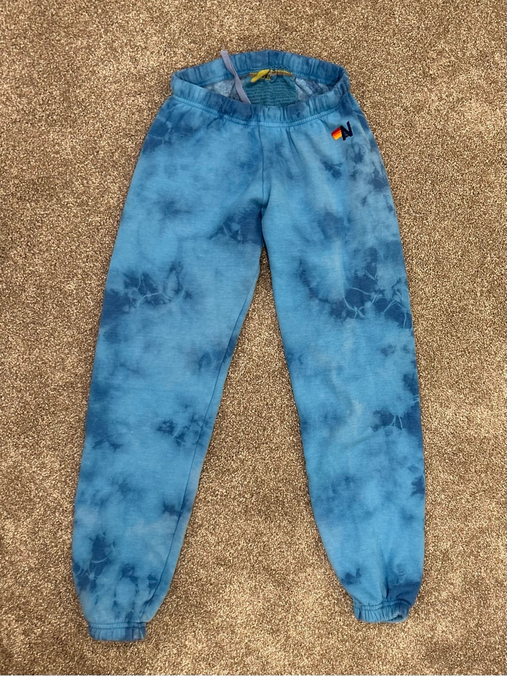 AVIATOR NATION Women’s blue tie dye sweatpants XS